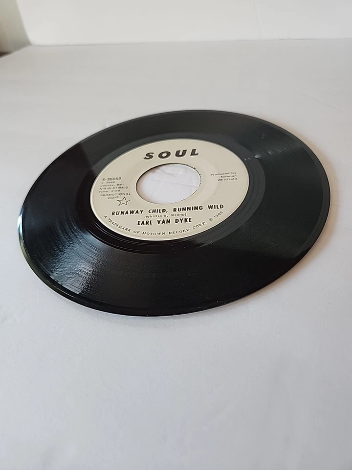 Earl Van Dyke-Runaway Child Running Wild '69 Motown 45 Promo S-35059 Foto 4 de 4