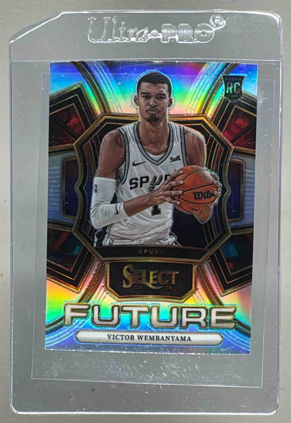 Victor Wembanyama 2023 Panini Select #13 Silver Prizm Future Rookie RC