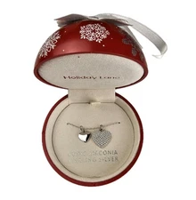 Giani Bernini Cubic Zirconia Double Heart Pendant Necklace in Sterling Silver