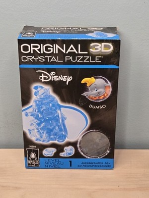NEW Disney Dumbo 3D Crystal Puzzle 40 Piece Level 1 Figure