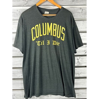 Homage Columbus Crew Til I Die Graphic T-Shirt Mens XXL Gray Tri-Blend  jersey