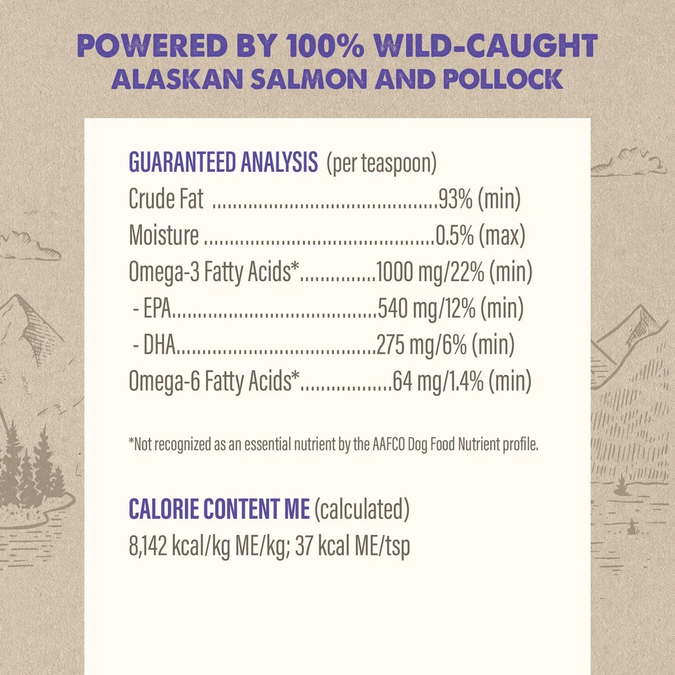 Omega Health Liquid Omega-3 Supplement for Dogs and Cats, 16 Ounce Bottle - Image 4 of 4