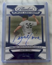 DAVID CONE 3/15 Panini Flawless Mets NY New York Yankees