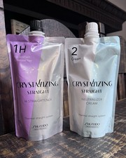 SHISEIDO Crystallizing Hair Straightener 1H 2cream 400g Set New