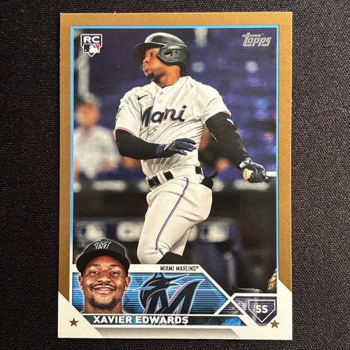 2023 Topps Series Update XAVIER EDWARDS Gold Rookie RC /2023 SP #US296 Mint Card