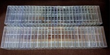 LOTTO 60 PCS CUSTODIE USATE VUOTE AUDIOCASSETTE *⁸⁷