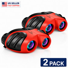 LET'S GO Kids Binoculars Compact Shockproof High Resolution Outdoor Toy- 2 pack