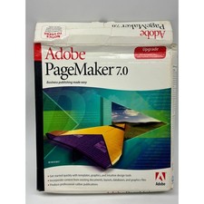 Adobe PageMaker 7.0 Upgrade Windows PC Software CD User Guide Sealed Box