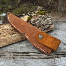 Funda de cuero universal para cuchillos. Funda con lazo para cinturón para tallar, acampar.