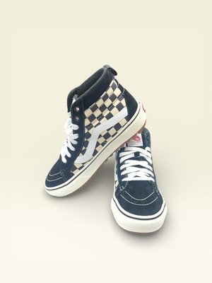 Vans Men SK8 Hi MTE 1 Skateboarding Sneakers Black/White/Checkerboard Size 5