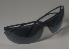 Versace Mod 2045 Black Shield Wrap Y2K Sunglasses Made Italy 1009/87 78-07 115