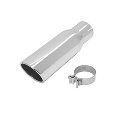 Exhaust Tip 3 Inlet - 4 Outlet - 12 Long Stainless Steel With Clamp Exhaust Tip 3 Inlet - 4 Outlet - 12 Long Stainless Steel With Clamp