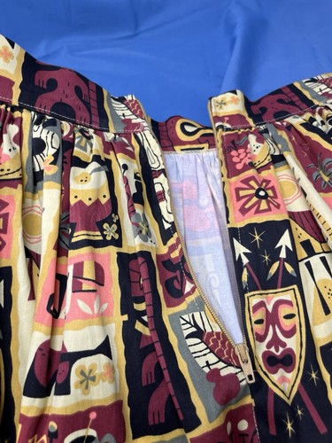 Pinup Couture Skirt Tiki Hawaiian Vintage Style Pin Up Swing Skirt w/ Pockets Lg - Picture 7 of 17