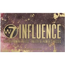 Image of W7 Cosmetics Influence Pressed Pigment Palette - Shimmer Mattes Eyeshadow Brush