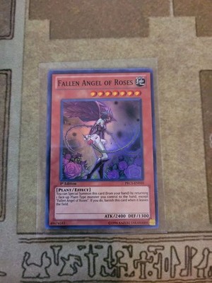 YUGIOH FALLEN ANGEL OF ROSES PRC1-EN010 SUPER 1ST ED NM