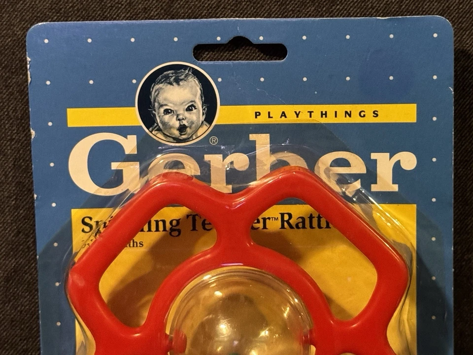 NEW Gerber Playthings 1991 Spinning Teething Ring Vintage Baby Toy NEW - Image 2 of 4