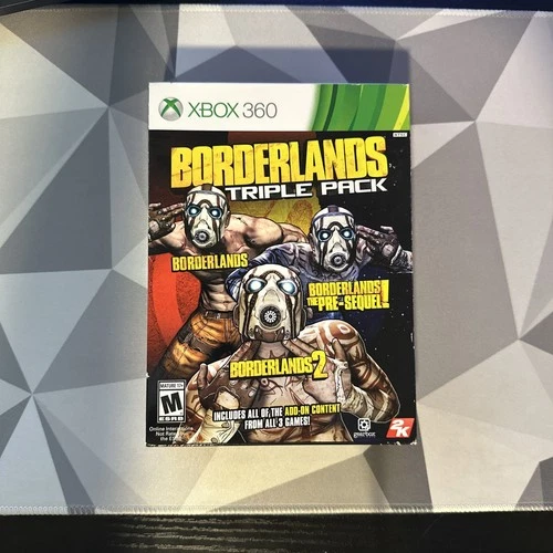 Borderlands Triple Pack (Microsoft Xbox 360, 2015) CIB TESTED