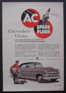 1952 Chevrolet Bel Air AC Spark Plug AD Chevy