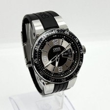 Oris Watch Williams F1 Team Day Date 7613 2B-45223 Skeleton Back Men's Auth Rare