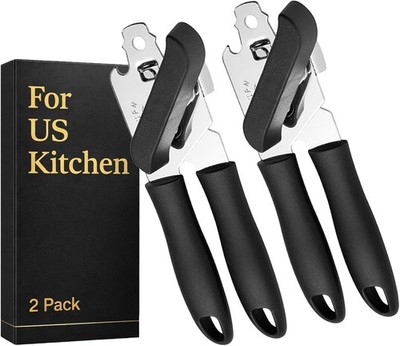 For OXO Can Opener 2-Pack Manual Can Opener W/ Smooth Edge Cut Heavy Duty