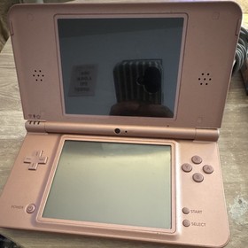 Nintendo DSi XL Pink Console Bundle w/ AC Adapter & 3 DS Games + Cases
