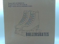 TMORE ROLLER SKATES WOMEN'S BLACK COLOR HIGH TOP WITH BLACK COLOR WHEELS