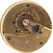 WALTHAM P.S. BARTLETT 18s 17j, 20313151 POCKET WATCH MOVEMENT, FOR REPAIR DD