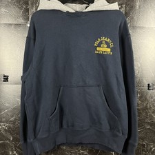 Polo Ralph Lauren Men's Blue Co Vtg Retro Fleece Hoodie Large