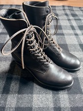 Rolling Dub Trio Griffin Boots - Black Horsehide - Size 8 - Made In Japan