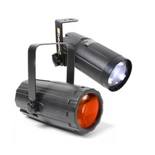 Beamz White LED Pinspot Spotlight DJ Disco Party Lighting + Cluster Light