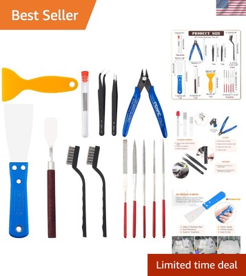 23PCS Essential 3D Printer Cleaning Kit   Durable Tools for Hobbyists & Pros