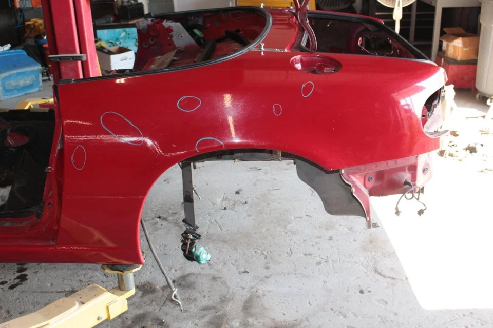 90-97 Mazda MX-5 Miata NA Driver Cuarto Trasero Izquierdo Panel Corte Foto 4 de 4