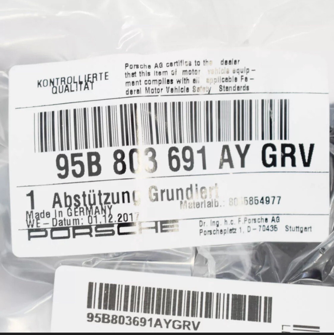 Porsche Macan 95b Front Left Headlight Bracket 95B803691AYGRV  