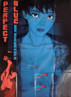 PERFECT BLUE - SATOSHI KON - MANGA - ORIGINAL GROSSES FRANZÖSISCHES FILMPLAKAT