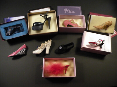 Miniatur Schuhschmuck x9 - Restposten - verschiedene Fabrikate