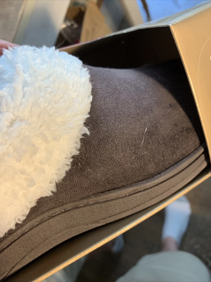 Nuevas zapatillas de café sin cordones con zueco Dearfoams para mujer talla 10 #7C Foto 2 de 4