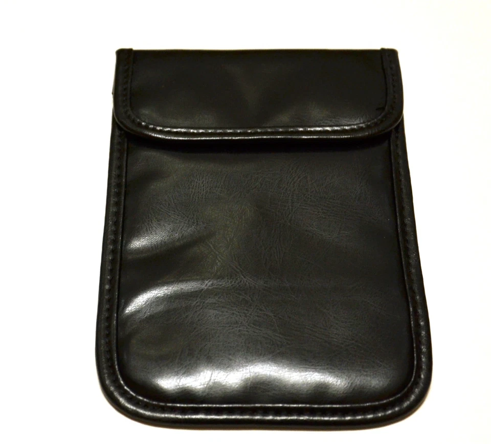 RF / RFID Shieldin Cell Phone Case Handse Bag Porch PU Leather Black 8900207 - Image 2 of 4