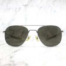 Randolph Engineering Vintage Sunglasses Frame Only 5 1/2 Silver Pilot USA 52 mm