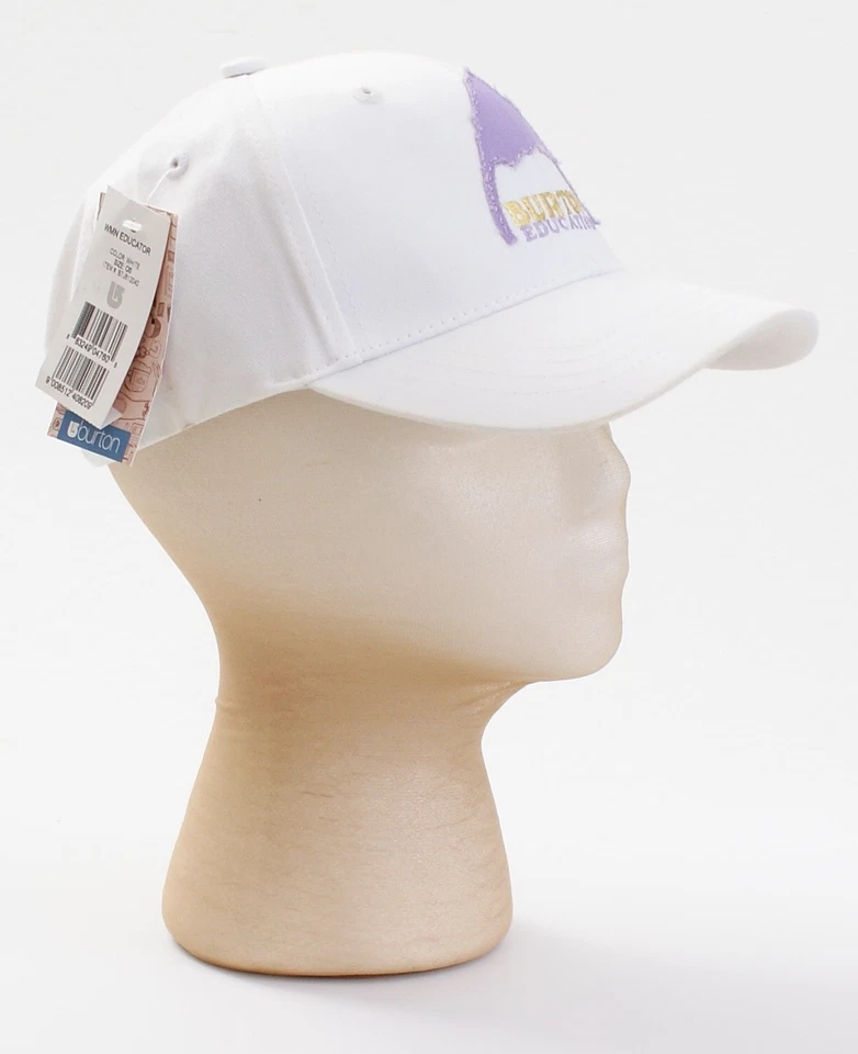 Gorra de béisbol Burton blanca y púrpura con cierre a presión para mujer talla única nueva con etiquetas Foto 4 de 4
