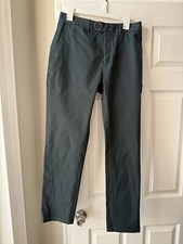  495 Ralph Lauren Purple Label Slim Fit Eaton Pant 32 Green Garment Dyed