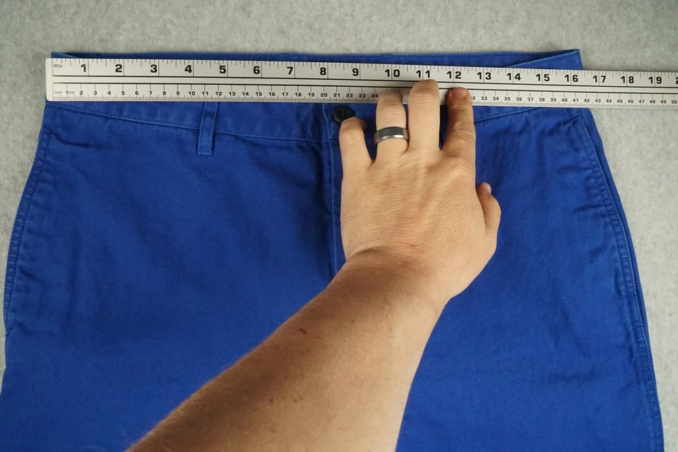 Lot of 2 J Crew Pants Mens 32x32 Yellow & Blue Pant Canvas Twill Hemp BJ496 - Image 4 of 4