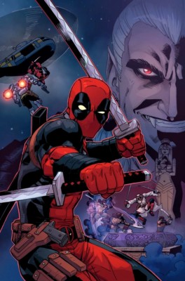 Deadpool Vampires Dracula's Gauntlet Marvel Comic Book Cover Artwork Canvas