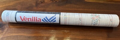 Venilia Vinyl Wallpaper Roll  Puffy Rose Stripe  57 Sq Ft, 11yd X 20.5 In