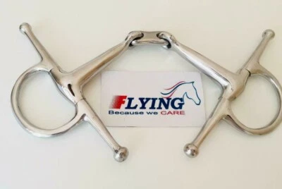 FLYING HORSE Full Cheek French Link Fulmer Trense Pferd Gebiss, Edelstahl (UK-VERKÄUFER)