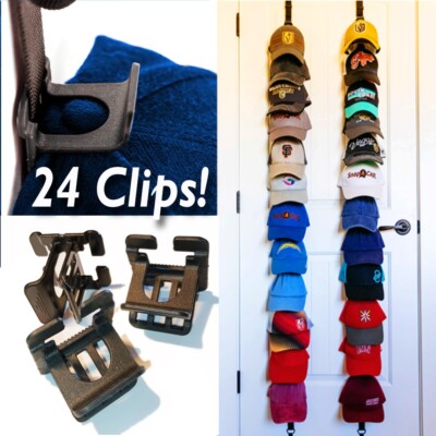 Baseball Hat Rack 24- Hat Rack For Baseball Caps- Hat Organizer And Display.