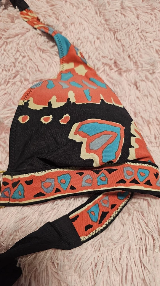 Top halter de bikini Trina Turk talla 6 MULTICOLOR Foto 3 de 4