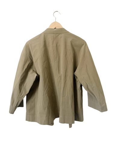 Lafayette 148 New York Pesto Verde Oliva Giacca Swing Donna Taglia Media - Foto 3 di 5