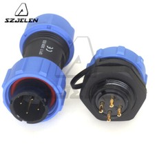 SP17 4Pin Electrical Power Cable Wire Connector Plug Socket,Panel MountConnector