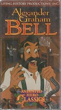 Animated Hero Classics  Alexander Graham Bell Living History vhs New