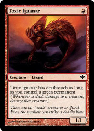 Tarjetas de reunión TOXIC IGUANAR X4 4X Conflux Magic the Gathering DJMagic - Imagen 1 de 1